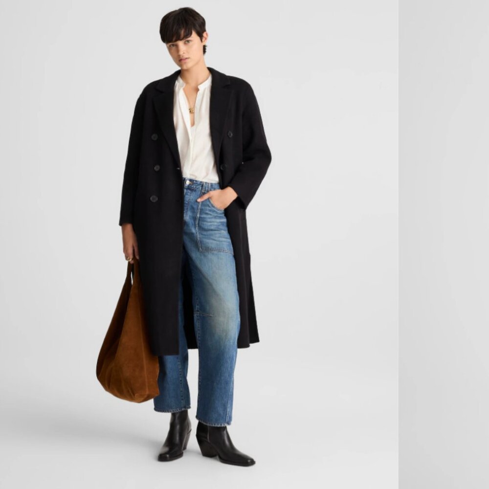 Madewell Double-Faced Brushed Long Coat